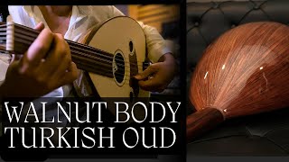 Walnut Wood Turkish Oud  Lute  Oud Instrument [upl. by Luckin]