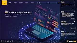 Demo Sales Analysis Report Power Bi  تقرير تحليل المبيعات عبر برنامج البور بي اي [upl. by Alderman]