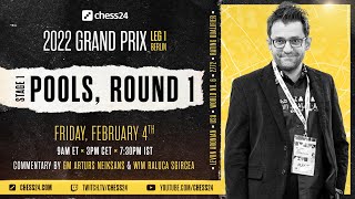 Round 1  2022 FIDE Grand Prix  Leg 1  Arturs Neiksans amp Raluca Sgircea [upl. by Jenda]