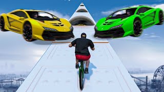 GTA V Online BMX vs ZENTORNO  no meio DA NEVE DIFÍCIL [upl. by Neidhardt985]