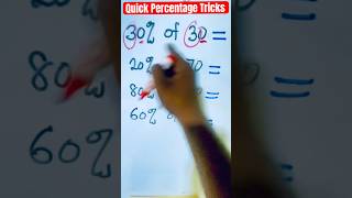 Crazy Percentages Tricks learning maths youtubeshorts mathtricks [upl. by Homerus]