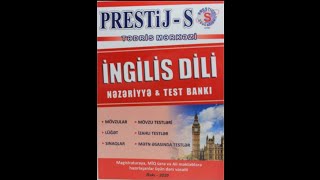 PrestijS İngilis dili testinin suallarının CAVABLARI [upl. by Latham]