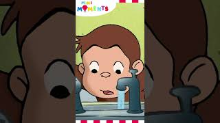 Georges New Pet 🐦‍⬛  Curious George curiousgeorge minimoments shorts [upl. by Lowrance]