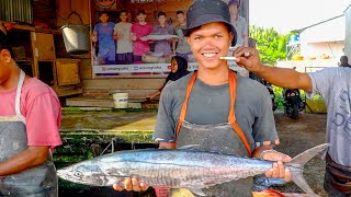 INDONESIA FISH MARKET 🇮🇩🔪🔥 16AGE EXPERT FISH CUTTER SHOWCASES THEIR CUTTING SKILLS 2024 [upl. by Haggerty]