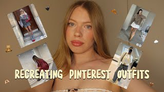 RECREATING PINTEREST OUTFITS FOR AUTUMN  including new in asos motel amp more [upl. by Ahsiela]