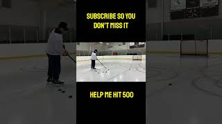 Shooting With the Fastest Growing Curve in the Hockey nhl hockeystick sports viralvideo viral [upl. by Eybba]