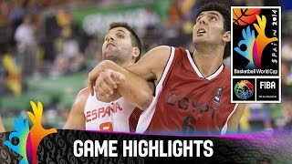 Spain v Egypt  Game Highlights  Group A  2014 FIBA Basketball World Cup [upl. by Osyth]