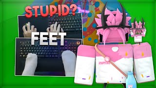 STUPID WAYS to play tower of hell feet reveal [upl. by Akihsat336]