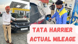 What is Tata Harrier actual Mileage  Actual Harrier Diesel Average  Tata harrier Face Lift [upl. by Bartholomeo]