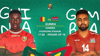 TotalEnergies AFCON 2021  Guinea vs Gambia  Round of 16 [upl. by Bjork]