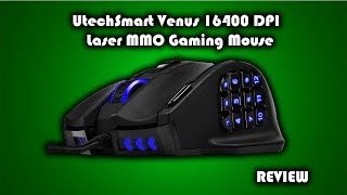 UtechSmart Venus 16400 DPI High Precision Laser MMO Gaming Mouse  IGNs PICK [upl. by Garik15]