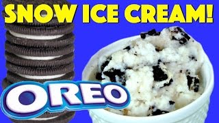 Oreo Snow Ice Cream How To Make Snow Ice Cream EASY Recipe NO MACHINE [upl. by Wardieu605]