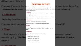 cohesive devicesgrammatical analysis of discourseliterary notes [upl. by Innor]