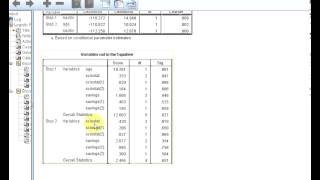 SPSS Logistic Regression Part 2  Variable Selection [upl. by Linea]