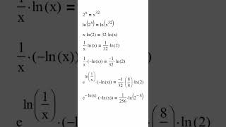 short 77  Given 2x  x32 Find x using Lambert function [upl. by Bill636]