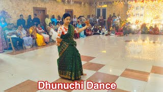 Dhunuchi Dance 2024Dhunuchi DanceSraboniSayoni Dhunuchi DanceViral videosSmruti Tv [upl. by Airotna]