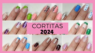 Ideas de Manicura para Uñas Cortas Fáciles Tendencias Diseños 2024Recopilación [upl. by Cirederf]