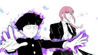 Chainsaw Man x Mob Psycho Makima vs Reigen [upl. by Eldoree280]