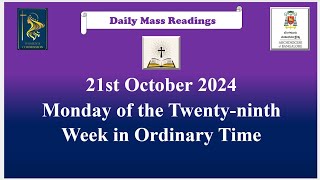 Daily Mass Readings 21st October 2024 [upl. by Spatz]