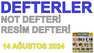 DEFTERLER  NOT DEFTERİ  RESİM DEFTERİ  ŞOKA GİDELİM 2024 KIRTASİYE ÜRÜNLERİ 14 AĞUSTOS 2024 [upl. by Suciram]