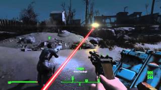 Fallout 4 BOS vs Assaultron vs Courser [upl. by Garey]