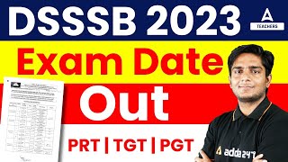 DSSSB Vacancy 2023  DSSSB PRTTGTPGT Exam Date 2023 [upl. by Herries822]