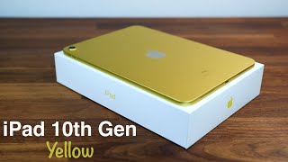 iPad 10th Generation Yellow Unboxing [upl. by Kuth58]