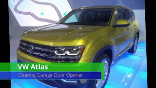 VW Atlas Clearing Garage Door Opener Codes [upl. by Jenne]