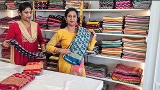 Saanidhya Silks and Sarees part 2  Brand new Showroom 2024 [upl. by Eserrehs]