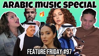 ARABIC MUSIC FOR THE FIRST TIME 😮🎵 Myriam Fares Al  Majed Abu Yousra Faouzia Mehad Hamad [upl. by Lupe]