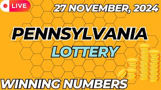 Pennsylvania Day Lottery Results For  27 Nov 2024  Pick 2  Pick 3  Pick 4  Pick 5  Powerball [upl. by Roer]