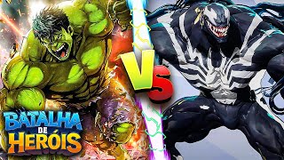 Minecraft BATALHA DE HERÓIS  A SÉRIE VOLTOU  VENOM vs HULK [upl. by Yeuh]