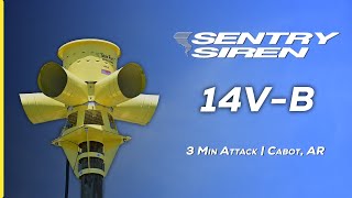 Sentry 14VB  3 Min Attack  Cabot AR Tornado Siren Test [upl. by Akinod]