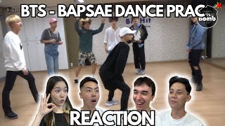 BTS BAPSAE DANCE PRACTICE REACTION [upl. by Nohsyar165]