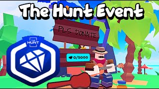 Pls Donate  How to Get Diamond Donor Badge amp Booth Roblox The Hunt Event [upl. by Rozanne]