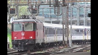 SBB Re 420 quot225quot LION mit S3 in Basel 160413 [upl. by Thurstan]