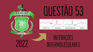 FAMERP 2022  PRIMEIRO DIA  QUESTÃO 53 [upl. by Nner81]