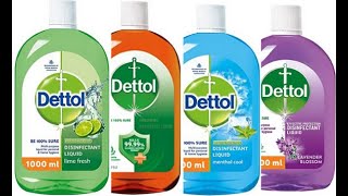 Dettol Liquid Disinfectant Review  How to use  lime  lavender  menthol cool [upl. by Cleave]