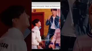 bts when introverts meet extrovert 🤫😉shorts fypシ゚viral [upl. by Justis787]