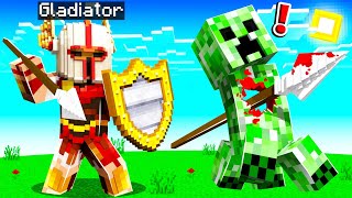 Playing as GLADIATOR WARRIORS in MINECRAFT [upl. by Kcirde]