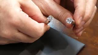 Cubic Zirconia VS Diamond  How to Tell if a Diamond is Real [upl. by Lleira]