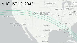 The next 100 years of total solar eclipses in the US [upl. by Cornelia]