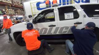 Vehicle Graphics Installation Plainfield Police Department [upl. by Jyoti715]