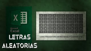 Insertar letras aleatorias en Excel [upl. by Som]