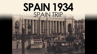 Archive footage of Spain in the 1930s  8mm home movie film [upl. by Ohcamac]