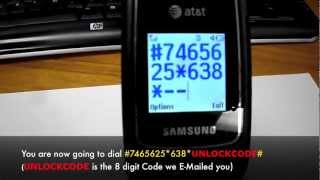 How to Unlock Samsung SGHA107 in 5 Minutes  Unlock Samsung A107 Atampt GoPhone by Unlock Code [upl. by Ricca]