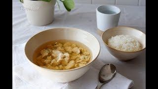 Egg soup with salted pollack roe and chives부추명란달걀국Koreanfood recipe영어자막ENG ver [upl. by Honeyman]