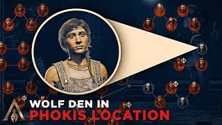 How to Find Wolf Den in Phokis Cultist Clue Location  Assassins Creed Odyssey [upl. by Loftis38]