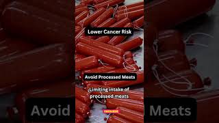 Avoid Processed Meat to Lower Cancer Risk 🚫🥓  Powerful Health Tips for a Safer Life [upl. by Ollie222]