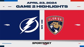 NHL Game 2 Highlights  Lightning vs Panthers  April 23 2024 [upl. by Lubba385]